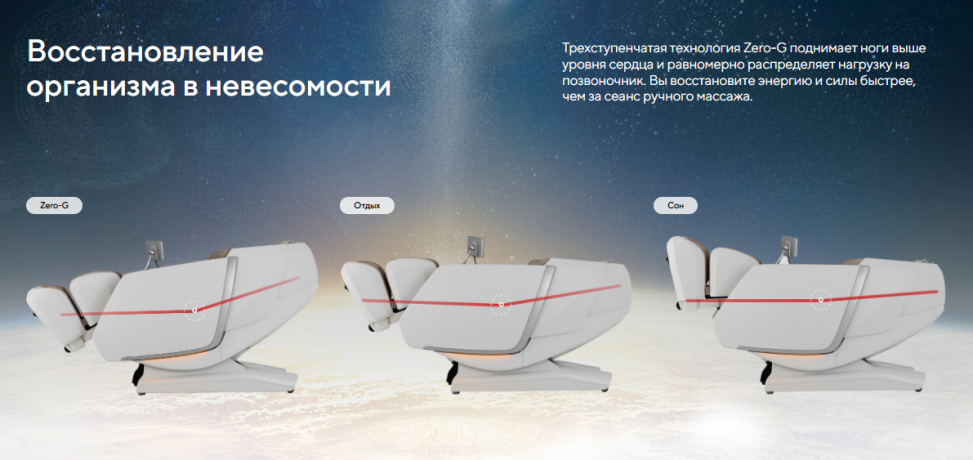 Массажное кресло Ergonova Organic LUX X Grey